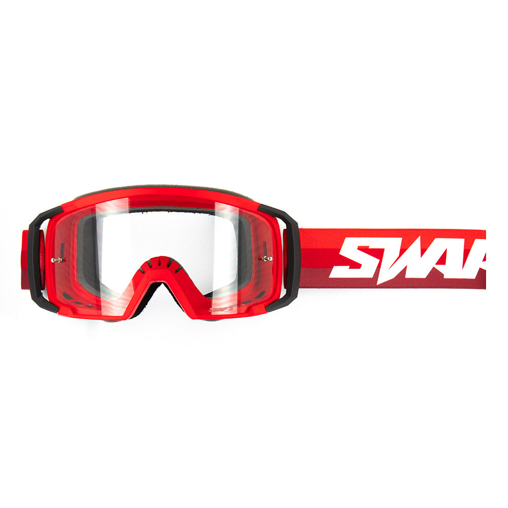 Masque Cross SWAPS SCRUB V2 - ROUGE ECRAN TRANSPARENT