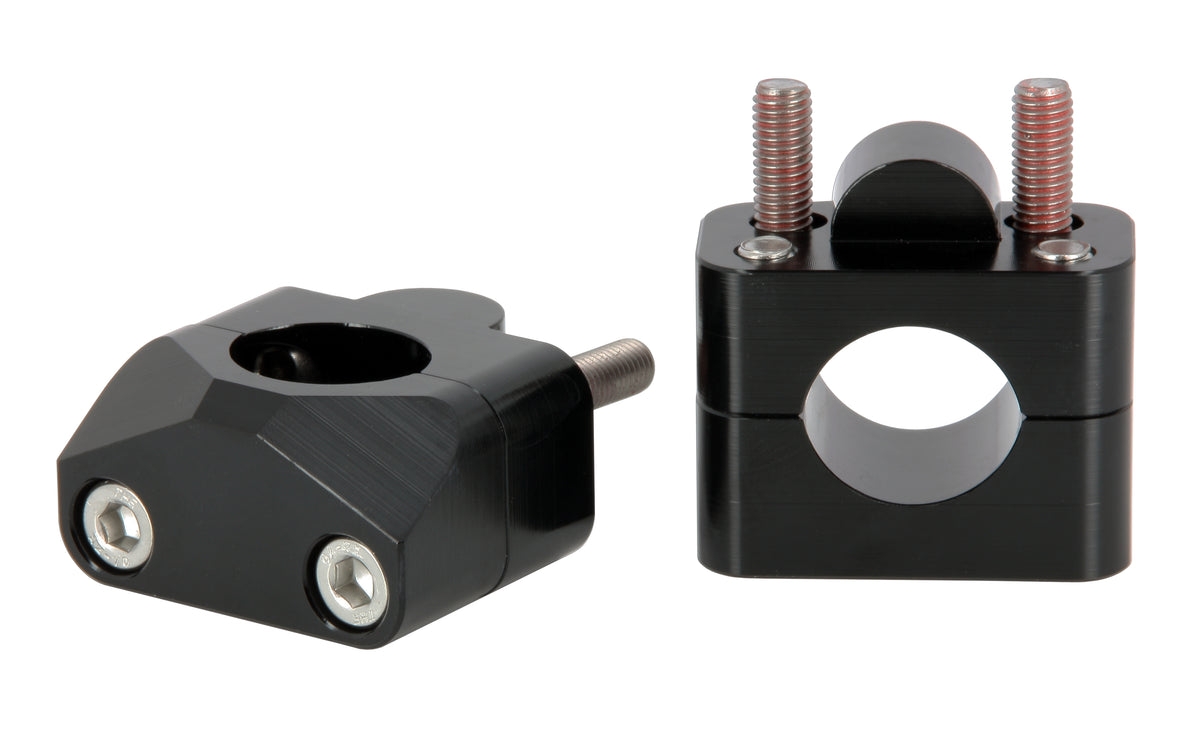 Kit Rehausse / adaptateur pour guidon de Ø28,6mm noir