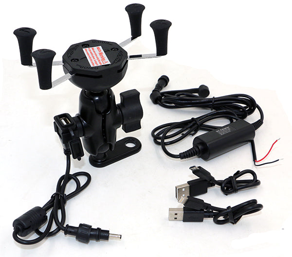 Support Rétroviseur pour Smartphone + USB Etanche