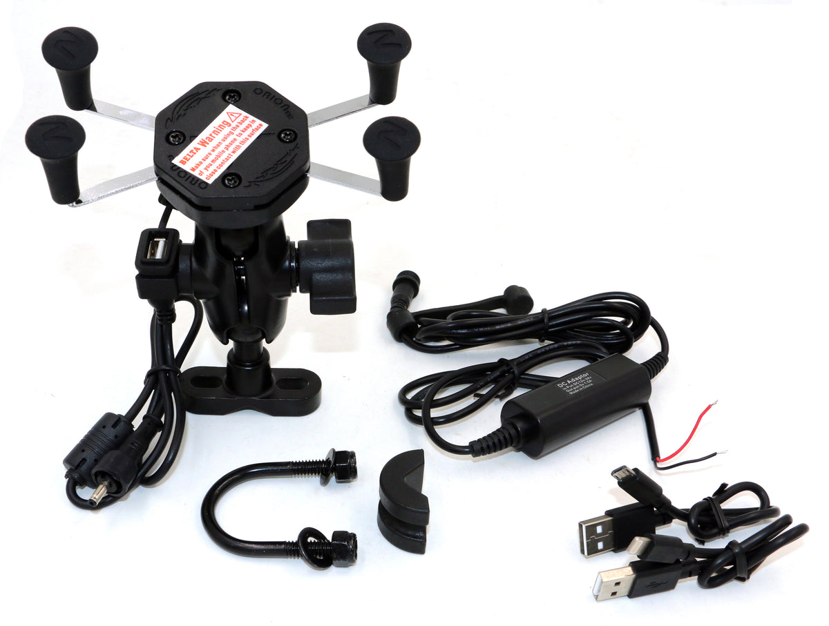 Support Guidon pour Smartphone + USB Etanche