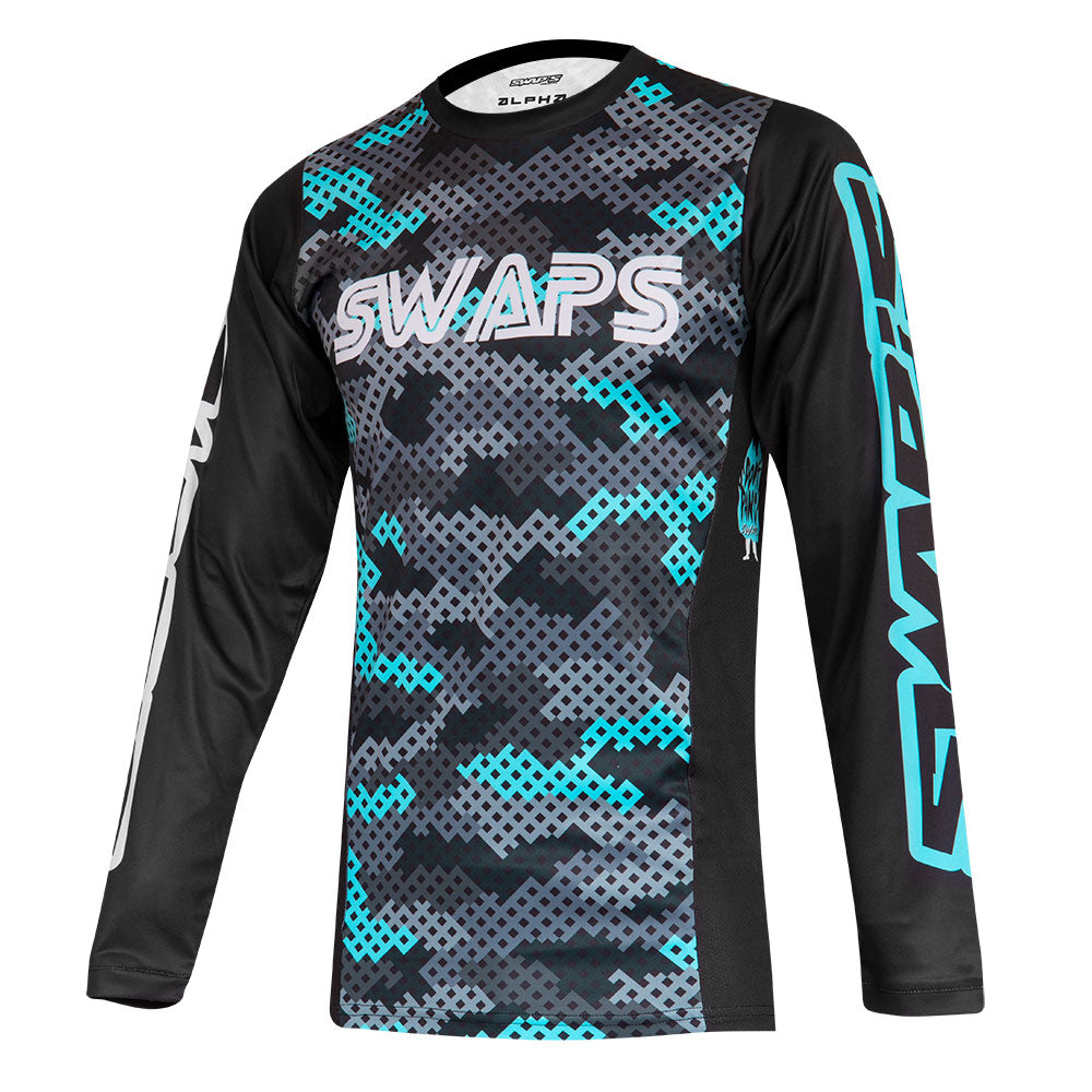 Maillot Cross CAMO Bleu 