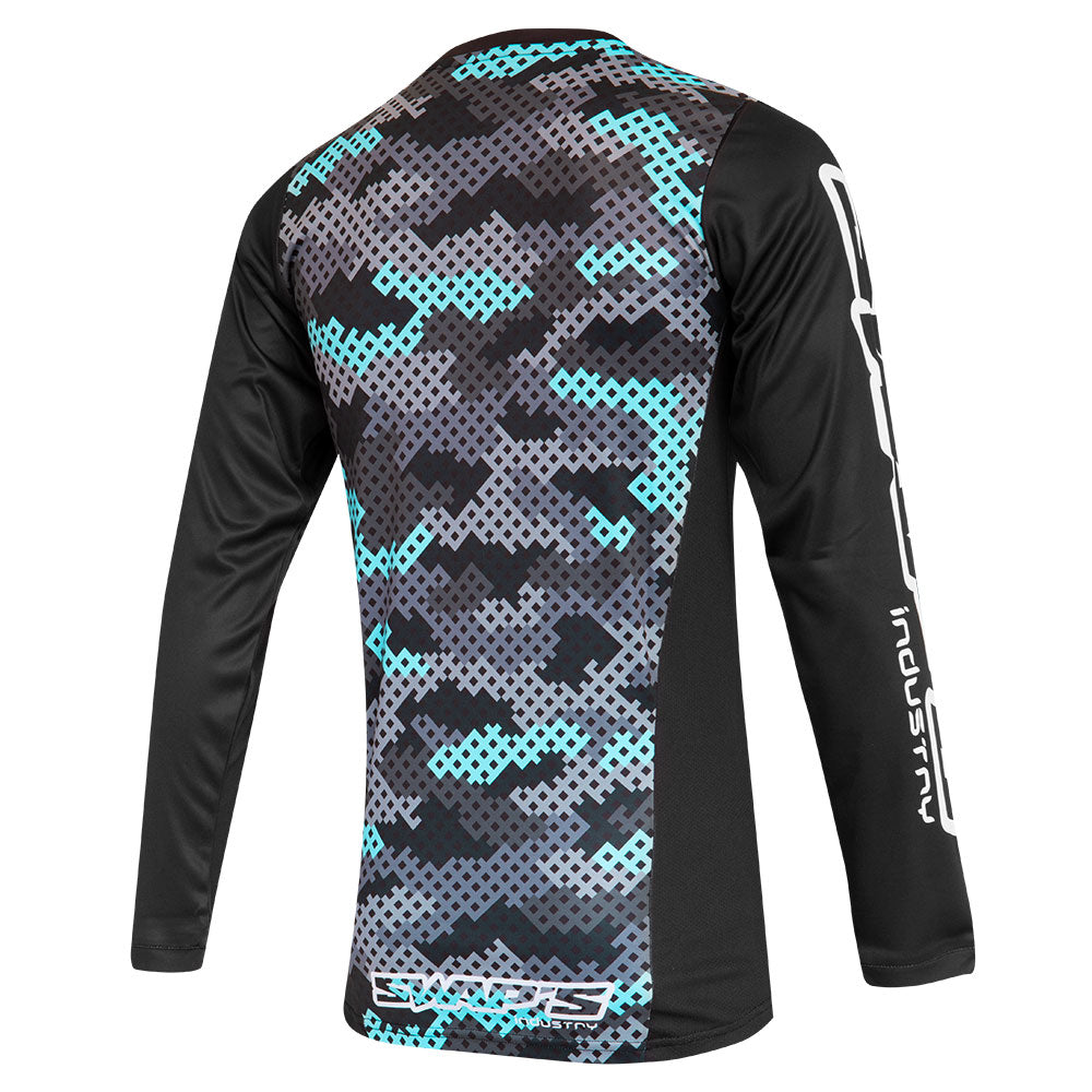 Maillot Cross CAMO Bleu 