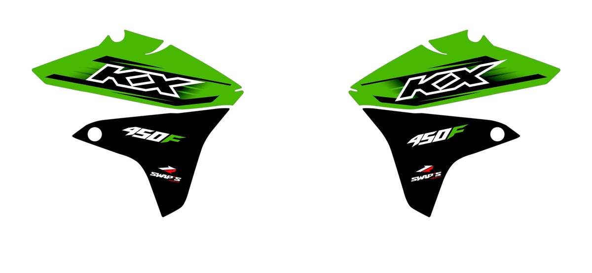 Kit Déco Origine - KAWASAKI KX-F 450 – Vert