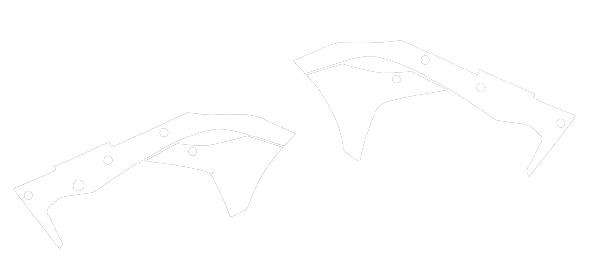 Kit De Protection Transparent Pour Plastiques - KAWASAKI KX-F 250 
