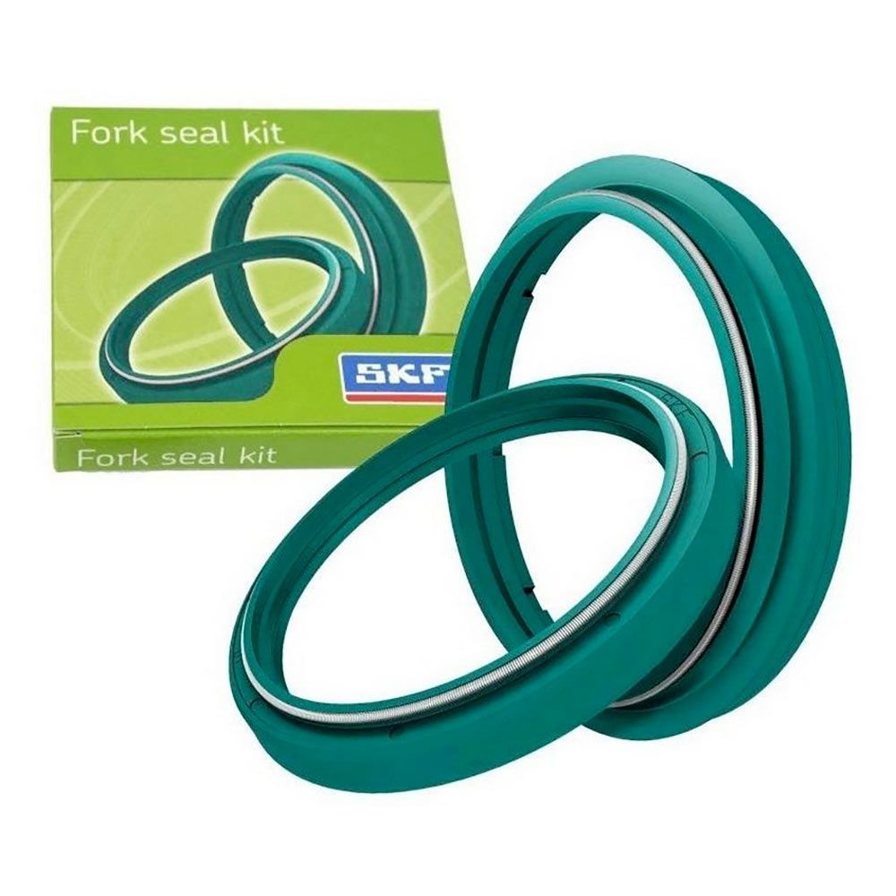 Kit joint spi + cache poussière Haute protection Double Lèvre WP 48 mm ""GREEN COLOR"""