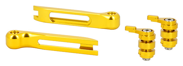 Kit Embouts + Molettes dorés pour Leviers réglables