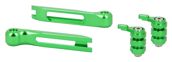 Kit Embouts + Molettes verts pour Leviers réglables