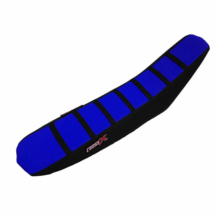 HOUSSE DE SELLE TM MX EN 125-250-300 - 2STROKE TOP BLUE- SIDE BLACK-STRIPES BLACK 