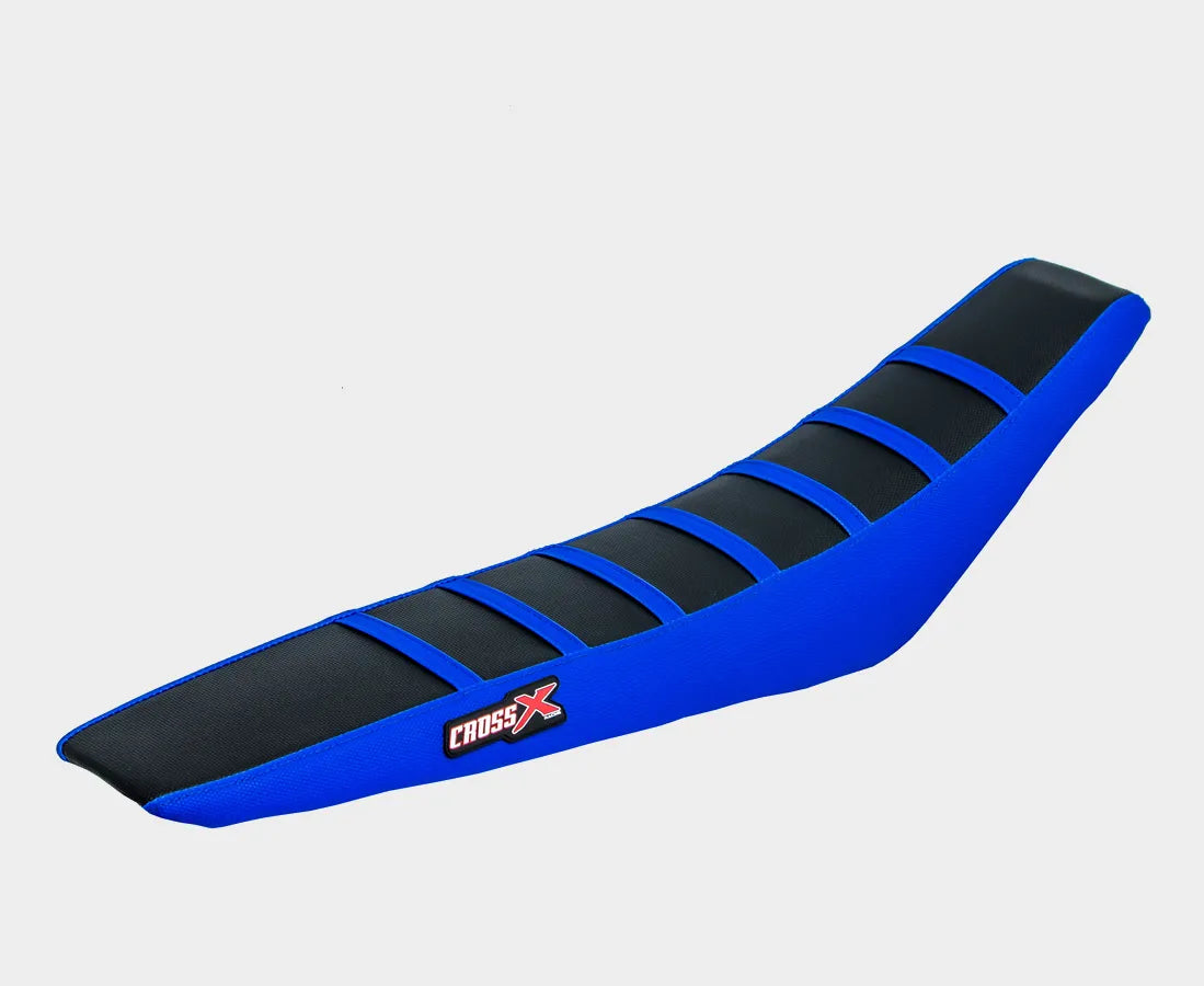 HOUSSE DE SELLE SHERCO SE-R SEF-R 2012 - 2016 TOP BLACK- SIDE BLUE-STRIPES BLUE (M1100-3BBLBL)