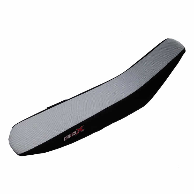HOUSSE DE SELLE HONDA CRF 250 14-17 CRF 450 13-16 TOP WHITE- SIDE BLACK (M113-2WB)