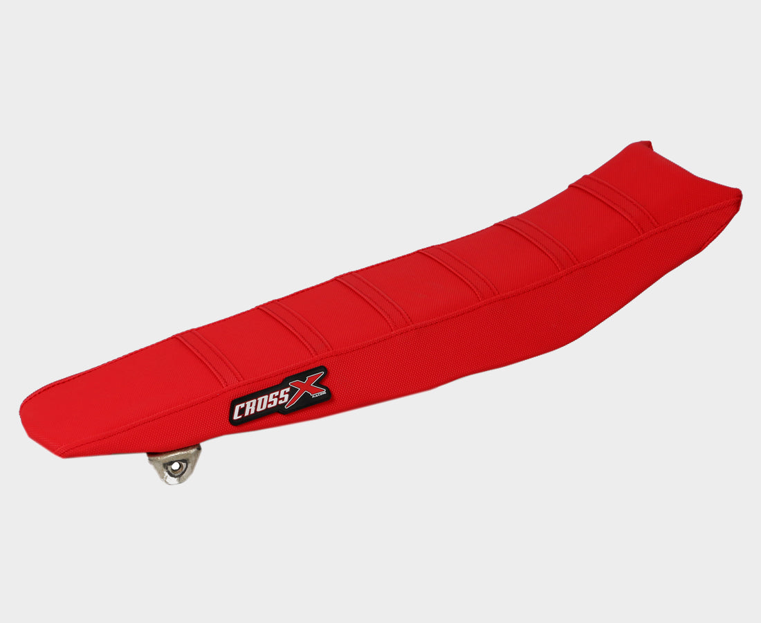 Housse de selle FANTIC 2T 2020-2023  Avec Bande, Couleur : Noir Rouge Rouge