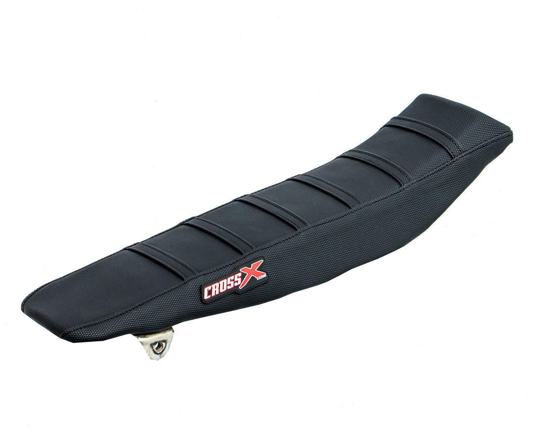 HOUSSE DE SELLE YAMAHA YZF 250 - TOP BLACK- SIDE BLACK-STRIPES BLACK