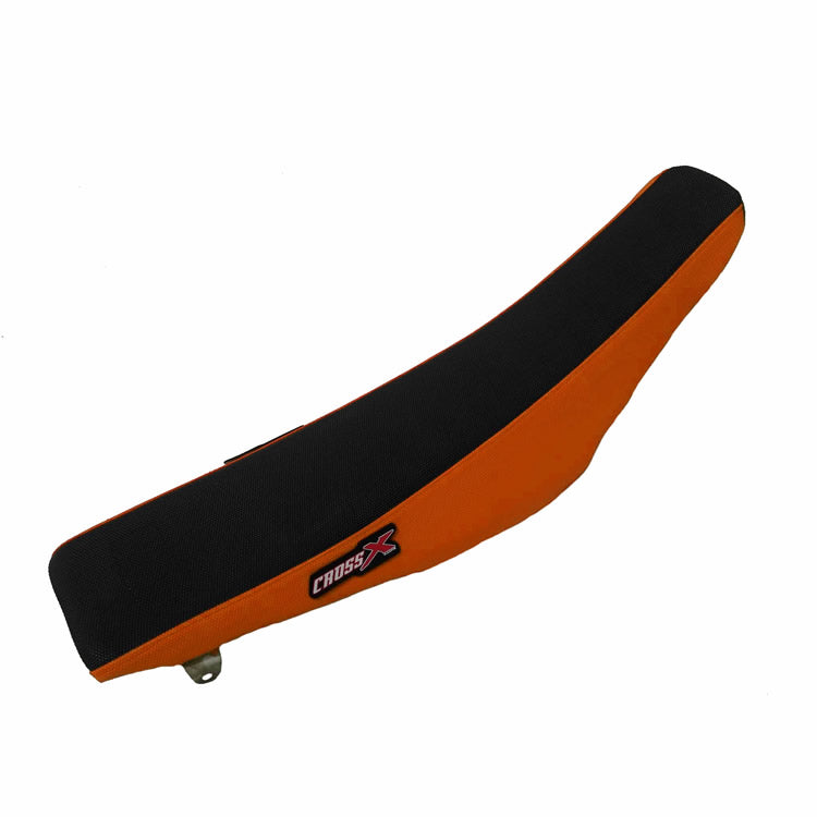 HOUSSE DE SELLE KTM SXF-SX 07-10, XC 08-11, EXC 08-11 TOP BLACK- SIDE ORANGE (M513-2BO)