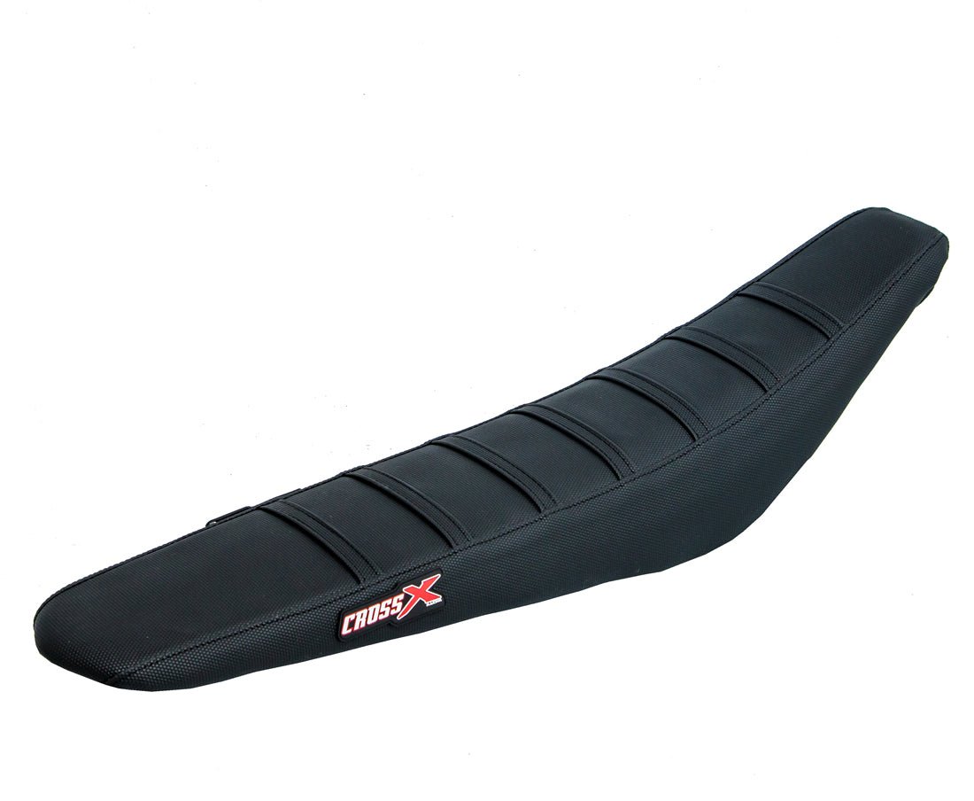 HOUSSE DE SELLE KTM SX 85 - TOP BLACK- SIDE BLACK-STRIPES BLACK 
