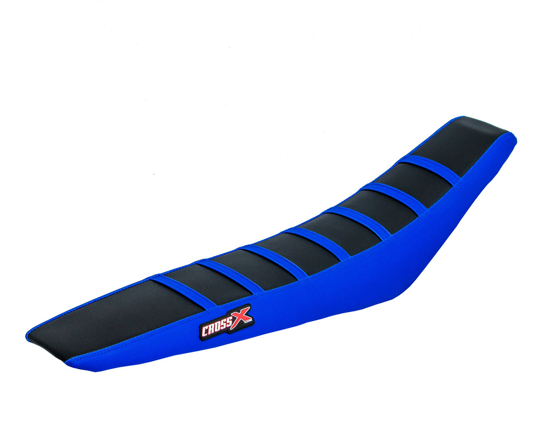 HOUSSE DE SELLE HUSABERG FE FC 525 - FE - FS FX - TOP BLACK- SIDE BLUE-STRIPES BLUE 