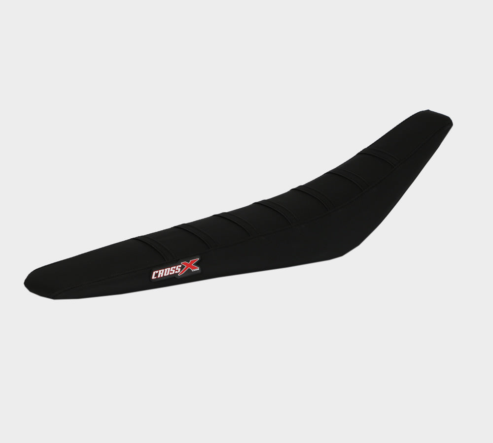 HOUSSE DE SELLE GASGAS MC-MCF / EC-ECF - TOP BLACK- SIDE BLACK-STRIPES BLACK