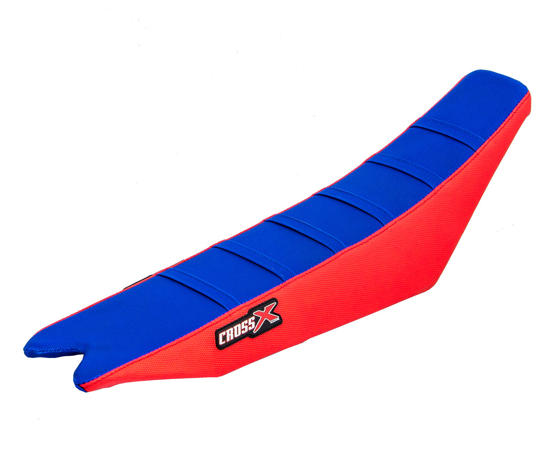 HOUSSE DE SELLE BETA RR-RS - TOP BLUE- SIDE RED-STRIPES BLUE 
