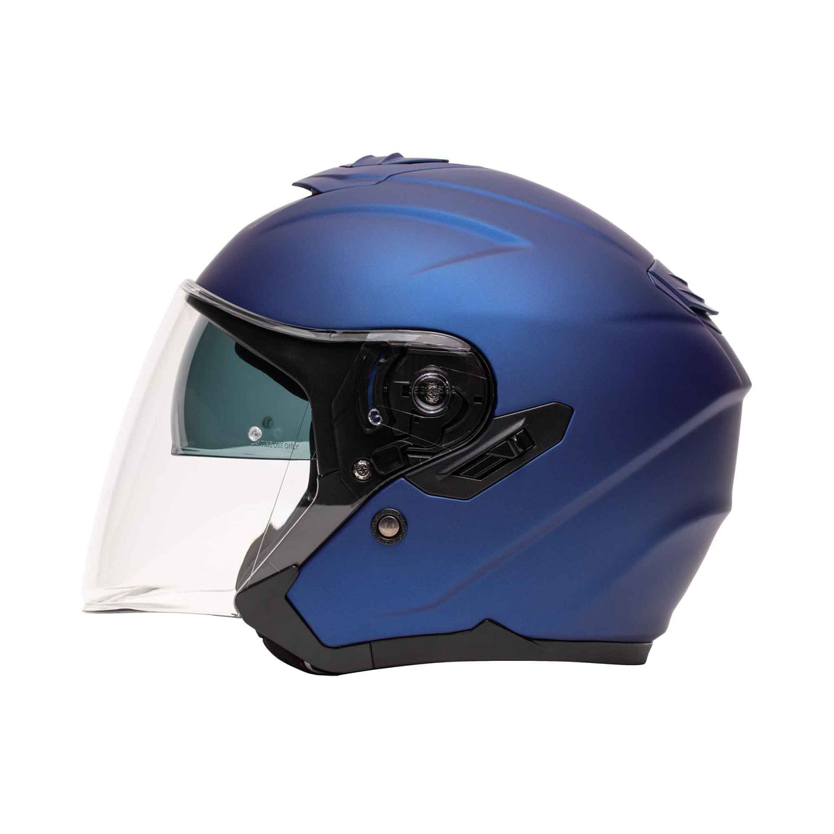 Casque Jet M-JET - Fibre - Bleu Mat
