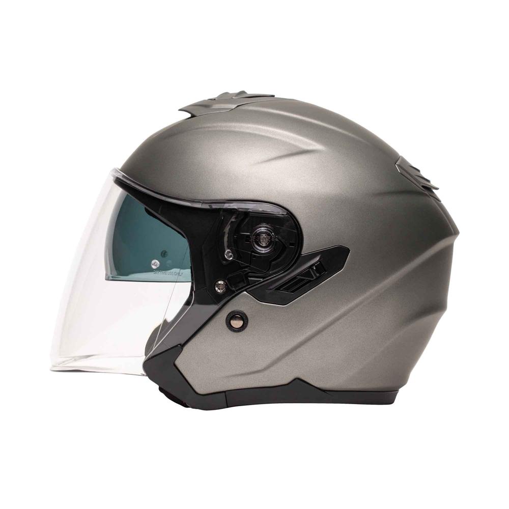 Casque Jet M-JET - Fibre - Titanium mat