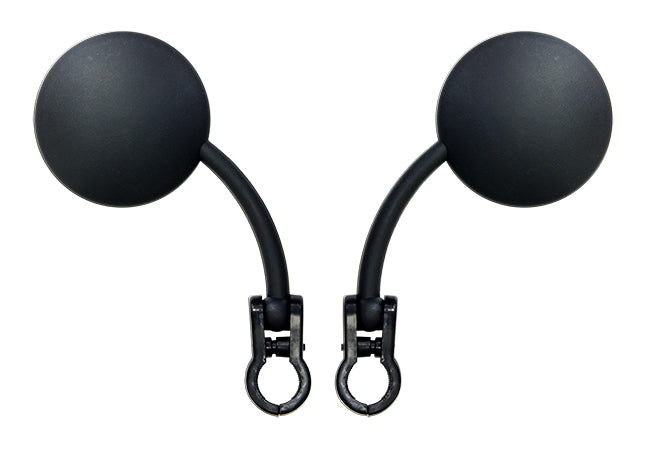 Paire de rétroviseurs universels guidons en Ø22.2 mm - noir  