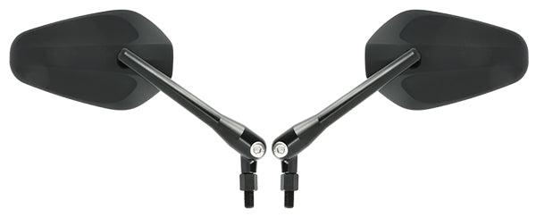 Paire de rétroviseurs réglables universels - M10 - noir mat