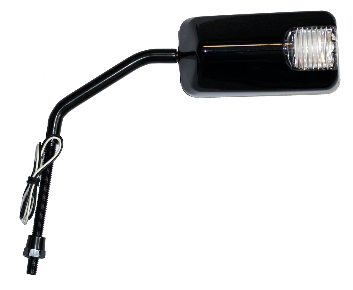 Rétroviseur universels pour scooters type F1 long Clignotant Led - Noir
