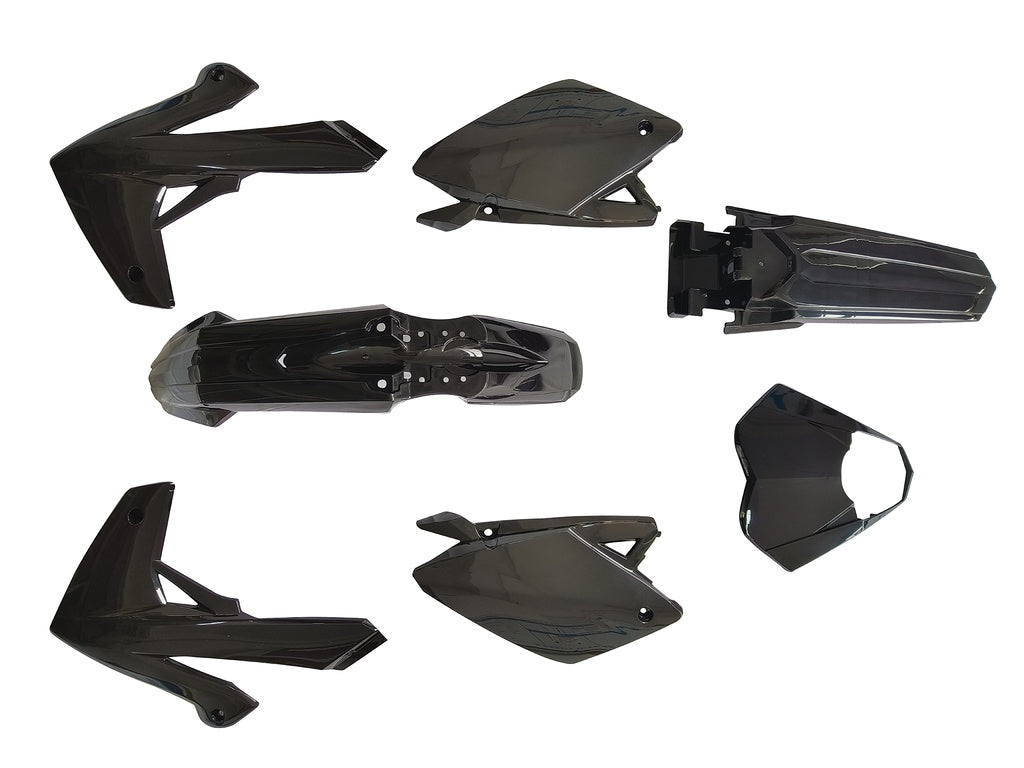 Carénage Rieju MRT - MRT Pro 2009-2021 noir brillant 7 pièces