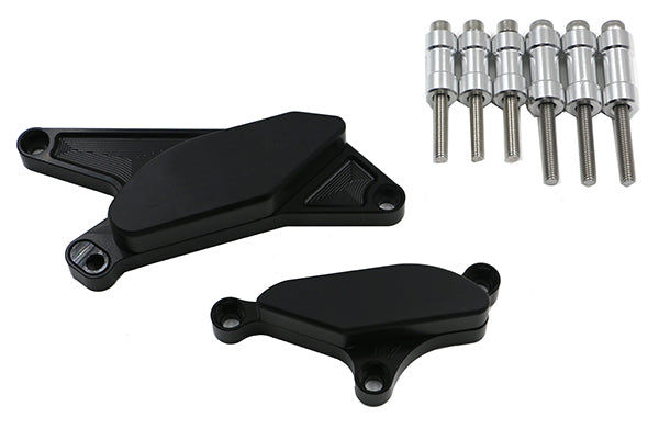 Kit Protection de Carters CNC Anodisés Noir B-KING 2008-2012 Gauche et Droit