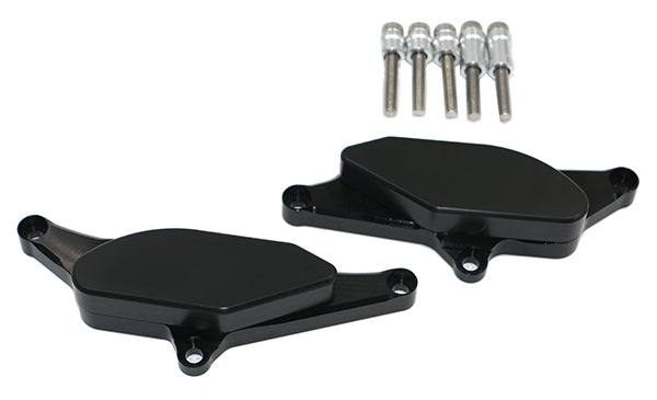 Kit Protection de Carters CNC Anodisés Noir VMAX 1700 2009-2013 Gauche et Droit
