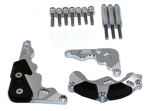 Kit Protection de Carters CNC Anodisés Noir Benelli BN600 2012-2014 Gauche et Droit