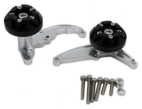 Kit Protection de Carters CNC Anodisés Noir CBR 600 RR 2007-2008 Gauche et Droit