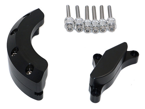 Kit Protection de Carters CNC Anodisés Noir Z 800 2013-2016 Gauche et Droit