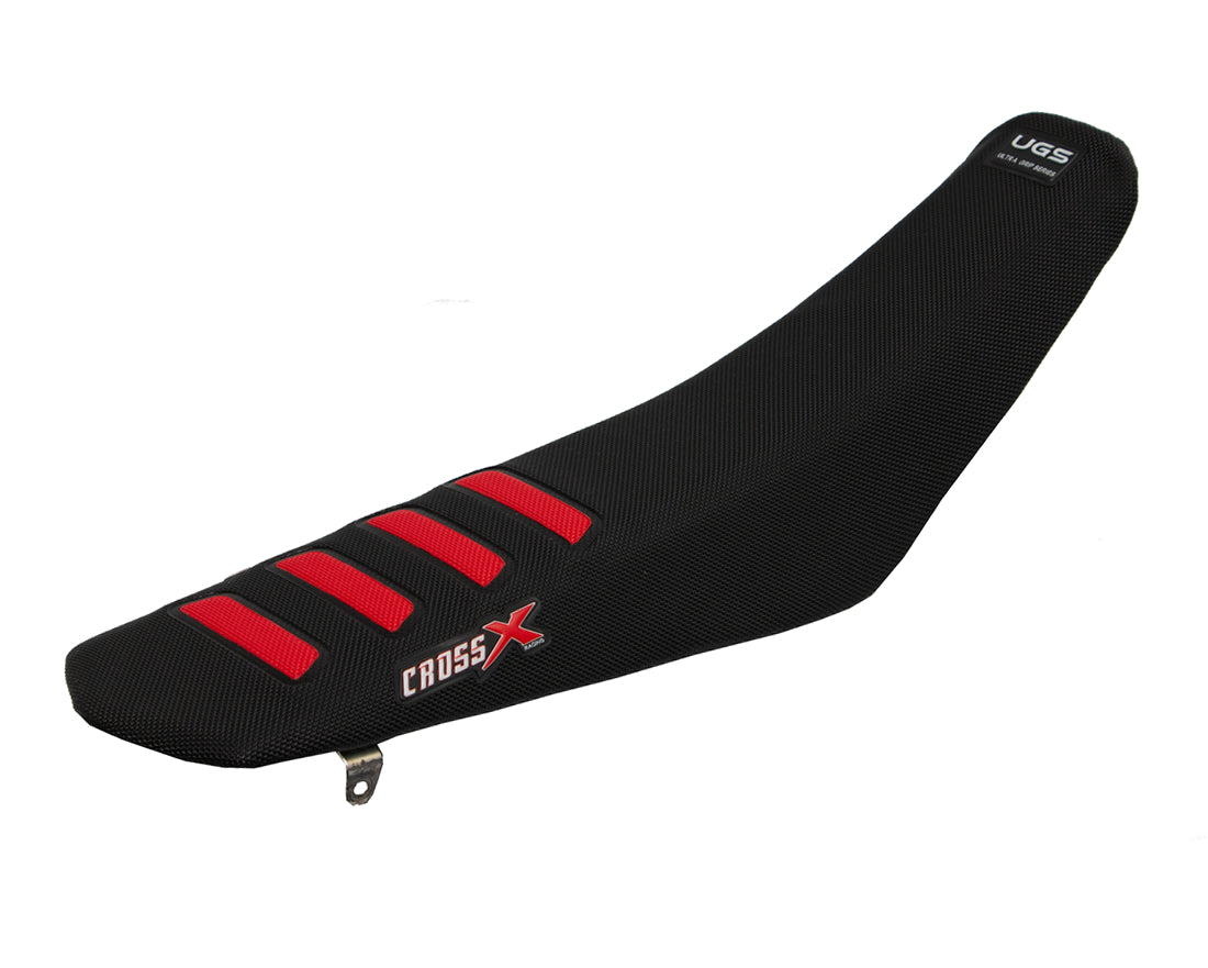 HOUSSE DE SELLE  HONDA CRF 250-450 -  UGS COLOR WAVE BLACK-RED