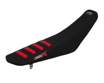 HOUSSE DE SELLE  HONDA CRF 450 - UGS COLOR WAVE BLACK-RED