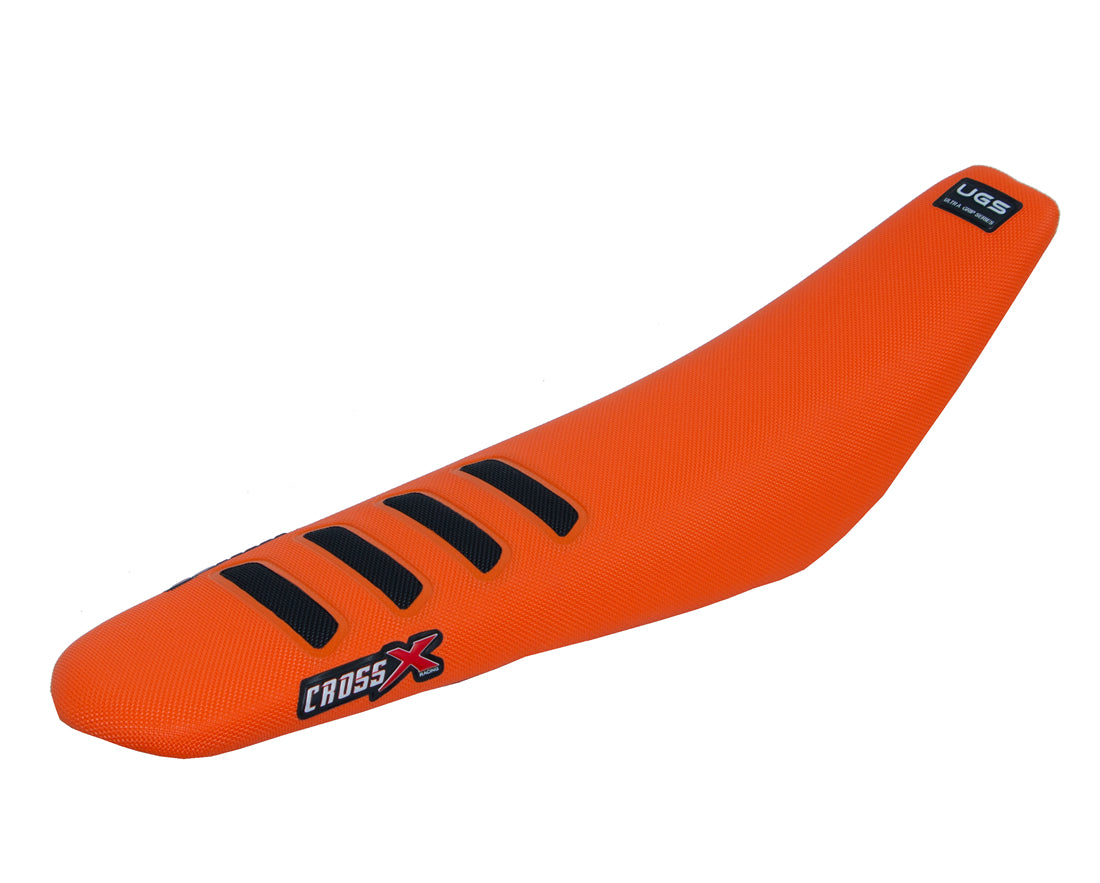 HOUSSE DE SELLE KTM SX-SXF-EXC UGS COLOR WAVE ORANGE-BLACK 
