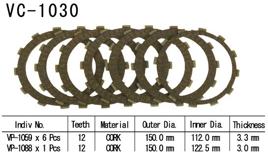 Kit Disques d'Embrayage Garnis Xr650 R 2000/2005