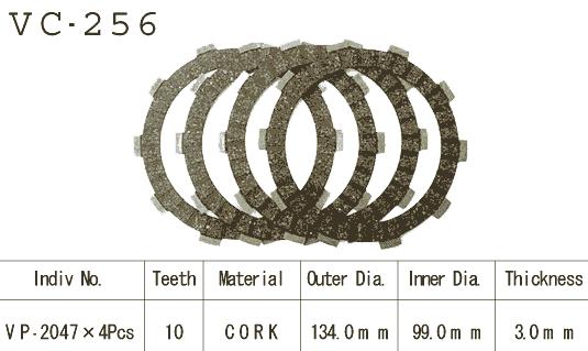 Kit Disques d'Embrayage Garnis Tw 125 1998/2003