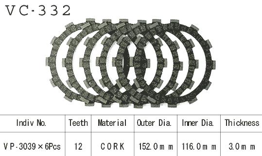 Kit Disques d'Embrayage Garnis Dr 400 S 1980/1981