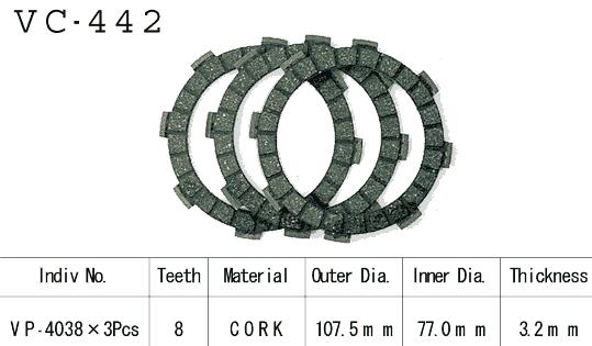Kit Disques d'Embrayage Garnis Ar/Ae 50