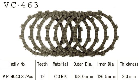 Kit Disques d'Embrayage Garnis Zx-6r Ninja 1990/1996
