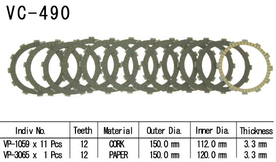 Kit Disques d'Embrayage Garnis Zx-12r 2000