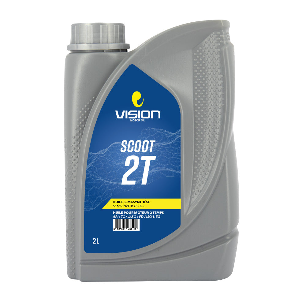 Huile 2T Semi Synthèse 2L - Pour Moteur À Graissage Séparé